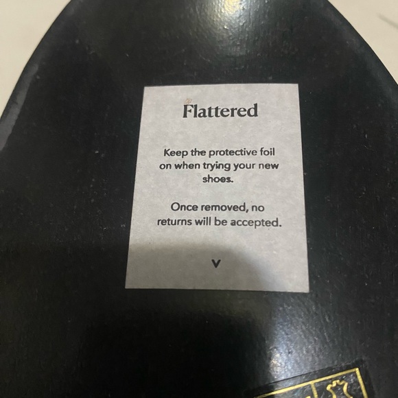 Flattered Sara Leather Black Loafers size 37 - Picture 4 of 4